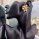 Light Weight Golden Cluster Ball Earrings
