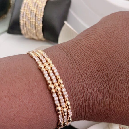 Gold Tone Dainty Bangles