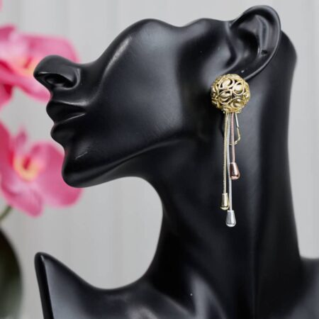 3 Tone Well Crafted LUXE Earrings